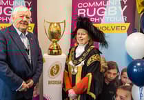 Schoolchildren celebrate success of Women’s Rugby World Cup