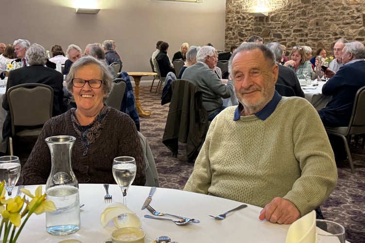 Margaret and David Squires at the Farming Group dinner. AQ 6885