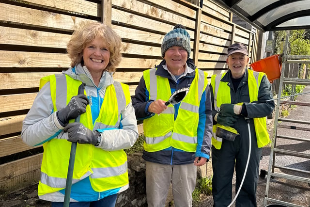 Volunteers took part in Spring Clean and Litter Pick
