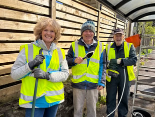 Volunteers took part in Spring Clean and Litter Pick
