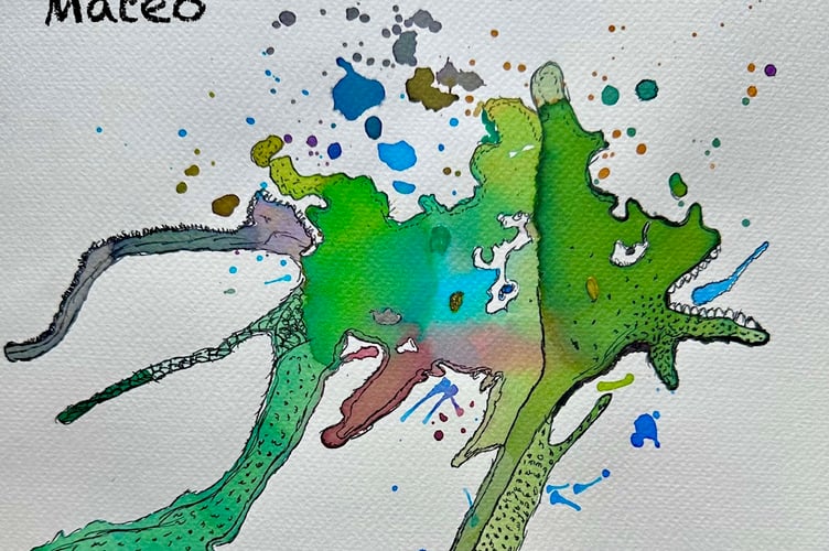 Mateo, the Kick Start Art Monster entry by Y8 pupil Evie.
