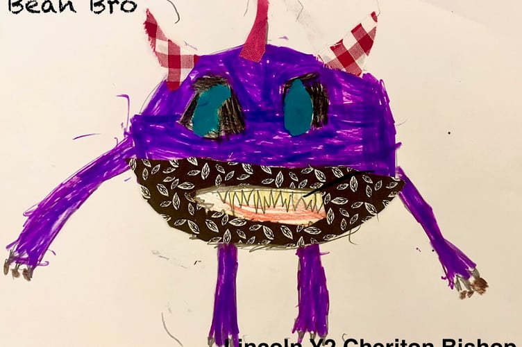 Bean Bro by Y2 Cheriton Bishop pupil Lincoln.

