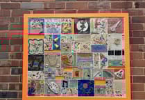 Tiles now on display at Arts Centre