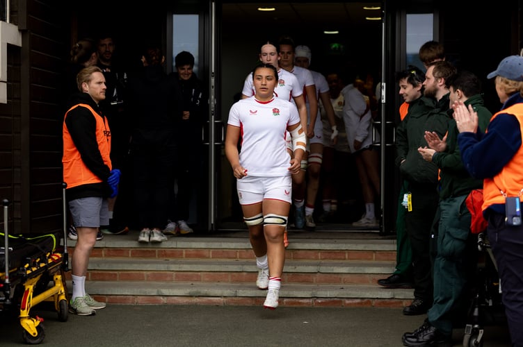Honey Kerslake of England - Mandatory by-line: Juan Gasparini/JMP - 10/04/2026 - RUGBY - Wellington College - Crowthorne, England - England U18 v France U18 - U18 Womens Six Nations Festival