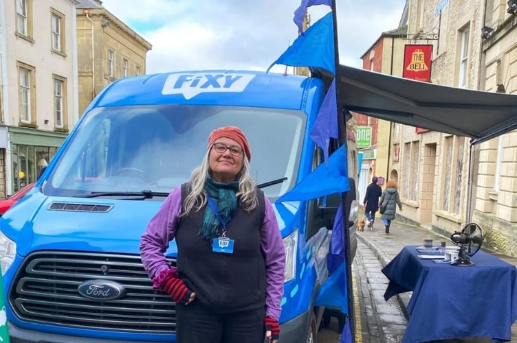 A Fixy donation point during a recent event in Devon.
