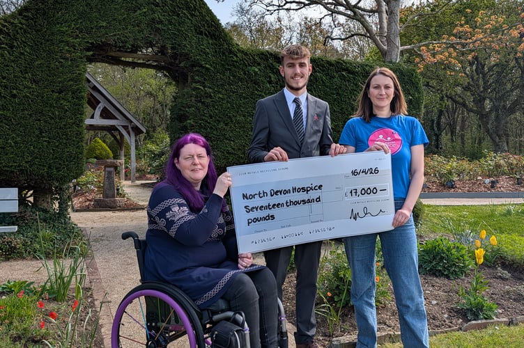 The Crematorium presentation to North Devon Hospice.
