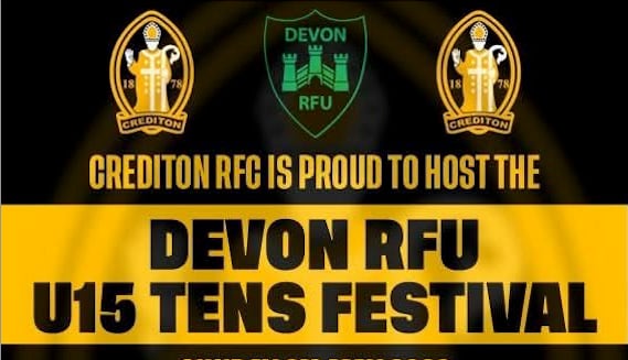 Crediton RFC is proud to host the Devon RFU 15 Tens Festival on May 3.
