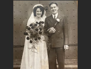 Exhibition of wedding dresses at Cheriton Bishop Church
