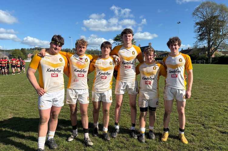 The Colts players who turned out for the 2nd XV, from left, Josh Burnison, Bailey Adams, Shay Wheeler, Kieron Wallis, Joe Stanbury and Ben Pulfer.
