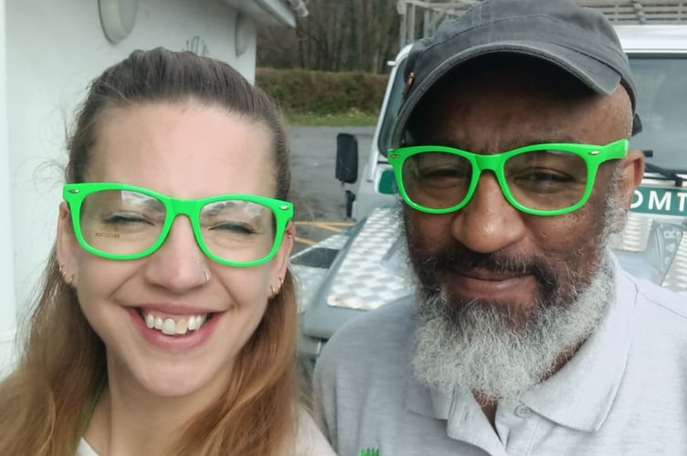 Devon Communities Together’s Anderson Jones and Karen Rudkin sport their rural lenses!