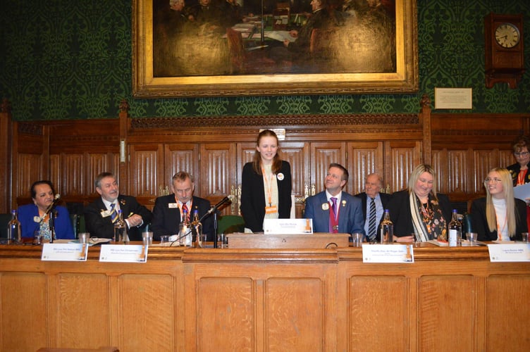 Lilah addressed the 200 people audience after she was announced as the National Lions Peace Poster competition winner.
