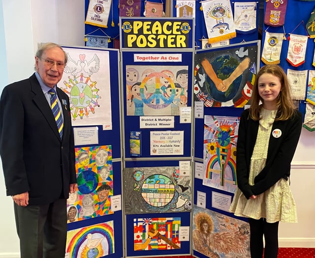 Lilah was Lions Peace Poster national winner
