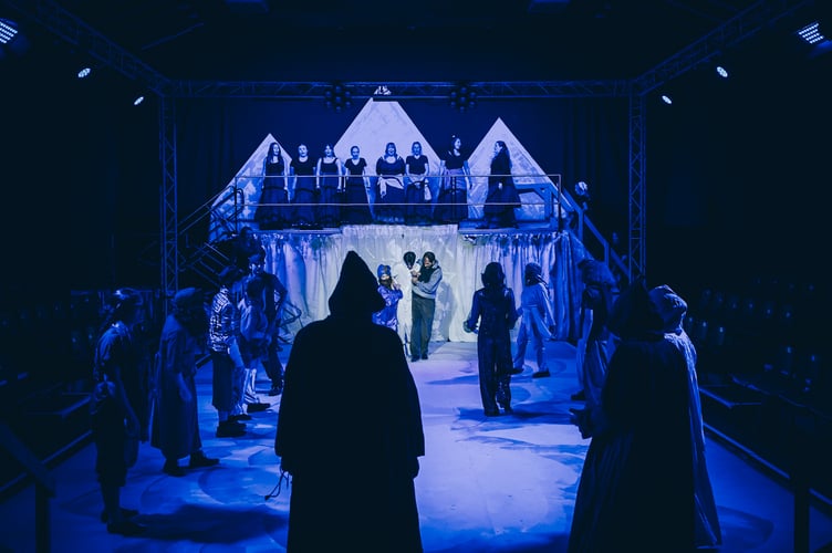 The scene where Joseph is taken away to be sold into slavery.
