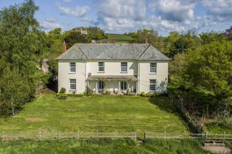 The main house at Clannaborough Barton
