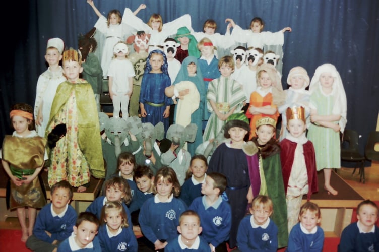 Bow Primary School children who took part in the Christmas play in December 2005. DSC00221