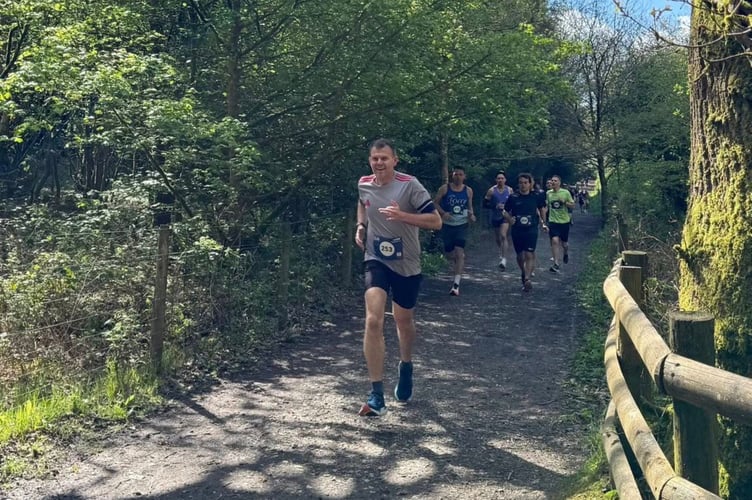 Some of the participants during the run
