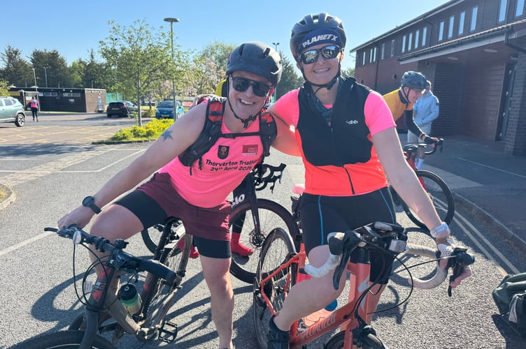 Ready for the 40km cycle.  AQ 8738
