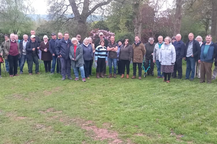 Mid Devon Farming Life Group during their visit to Shobrooke Park Gardens.