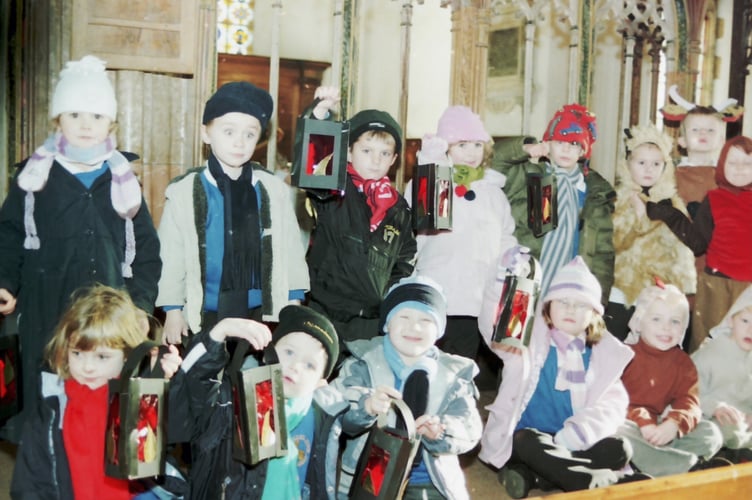 Children from Morchard Bishop School held their Nativity in the church in December 2005. DSC00302