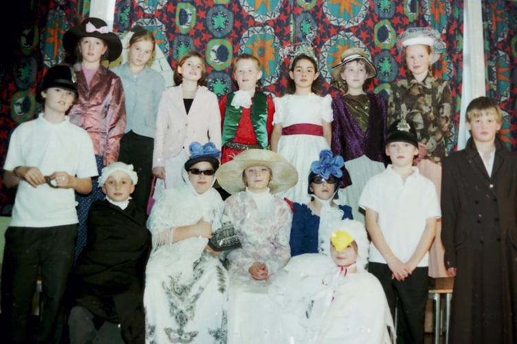 Copplestone Primary School children who were part of the end of term play in December 2005. DSC00312