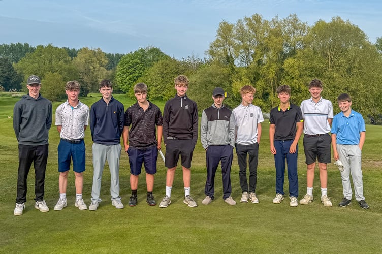 Just a few of the young people who took part in the Junior Open at Downes Crediton.
