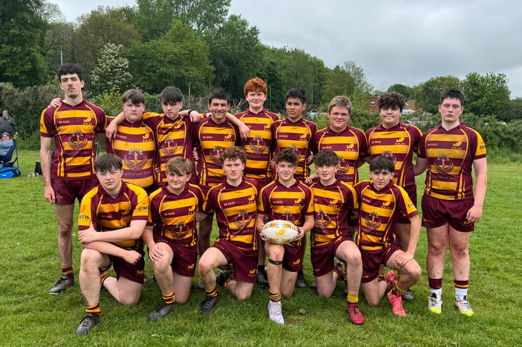Okehampton RFC U15’s. AQ 9510
