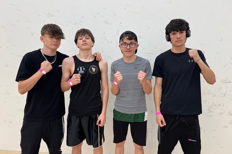 Young boxers ready for Bang Bang Boxing boxing show.  AQ 9335
