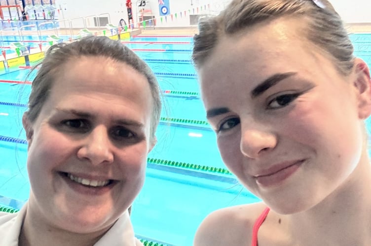 Sara Rolle and Rianna Pincott at the Royal Navy Masters Championships