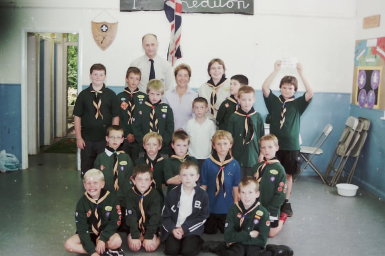 All was quiet when the 1st Crediton Scouts held a sponsored silence in July 2006. DSC01720