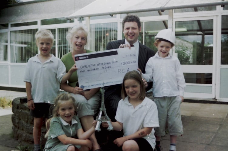 Copplestone After School Club received a £200 donation from Paul Carpenter Associates in July 2006. DSC01695