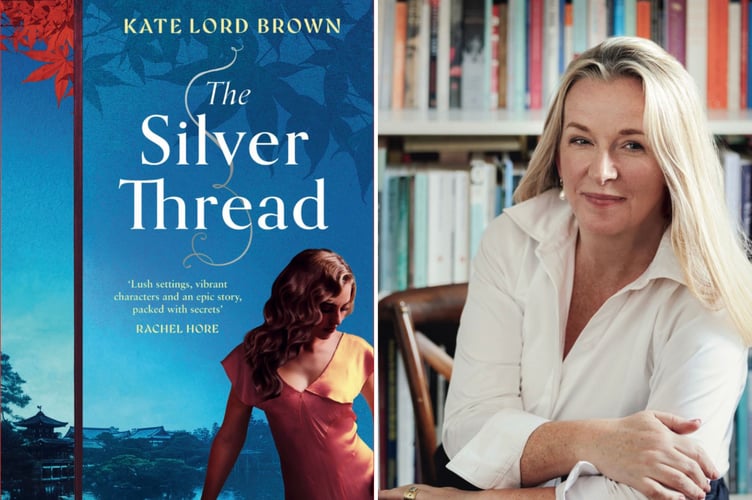 Kate Lord Brown with her new book The Silver Thread