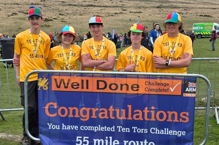 One of the two QE teams to complete the 55-mile route