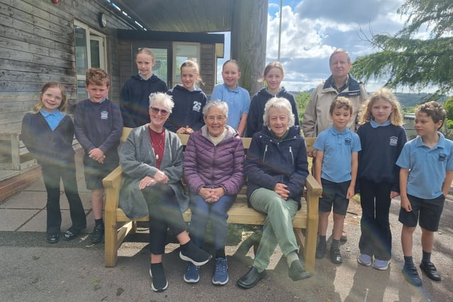 Friendship benches at Sandford School
