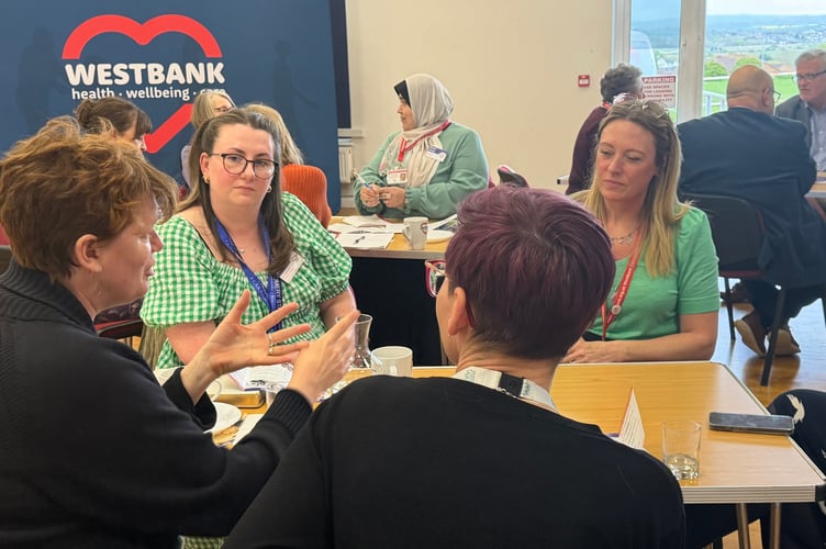 Westbank staff networked with health and social care professionals.