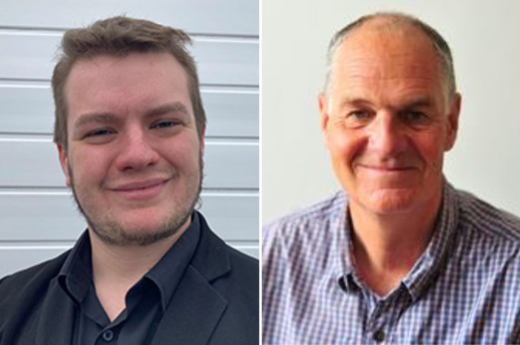 Teignbridge councillors Jack Major, left, and Robert Steemson