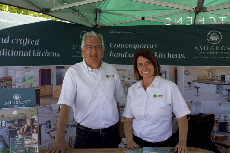 Paul Brimblecombe and Katey McDonald manned the Ashgrove Kitchens stand