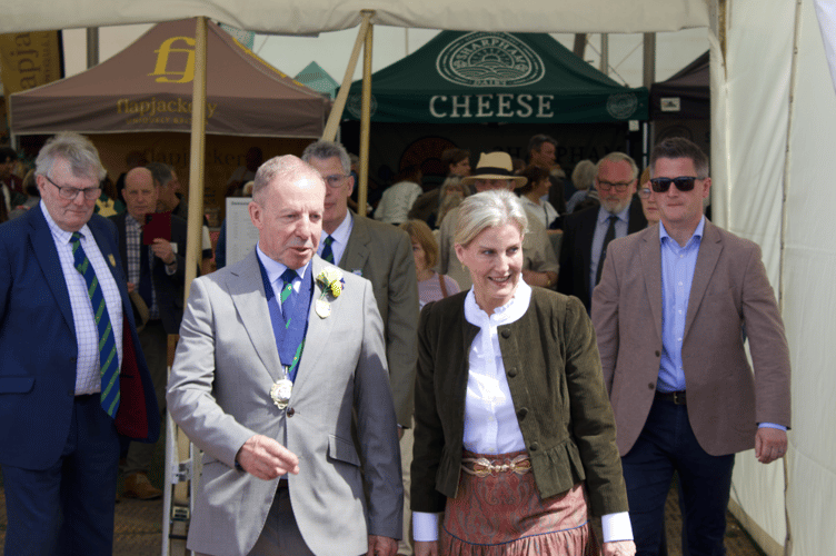 Sophie, Duchess of Edinburgh with Show President John Lee OBE DL