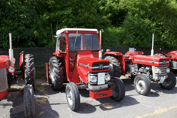 Wayne Mudge of Winkleigh's 1971 Massey Ferguson 135 diesel tractor