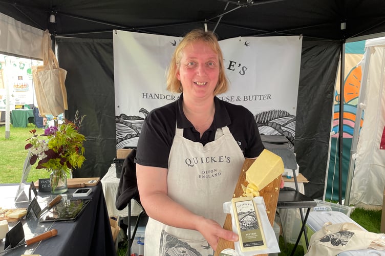 Emma Stoyle did a roaring trade for Quicke's Cheese
