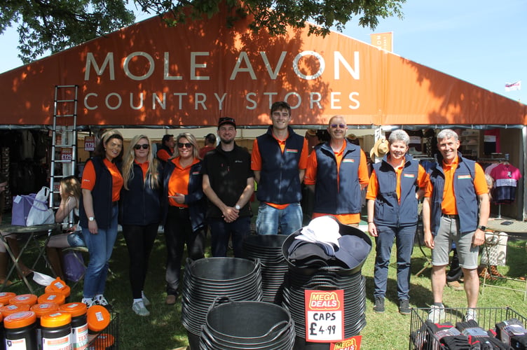 Mole Avon of Crediton welcomed customers, old and new, to their stand at the Devon County Show. AQ 1442