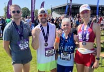 Crediton woman raises more than £600 for charity in Great West Run