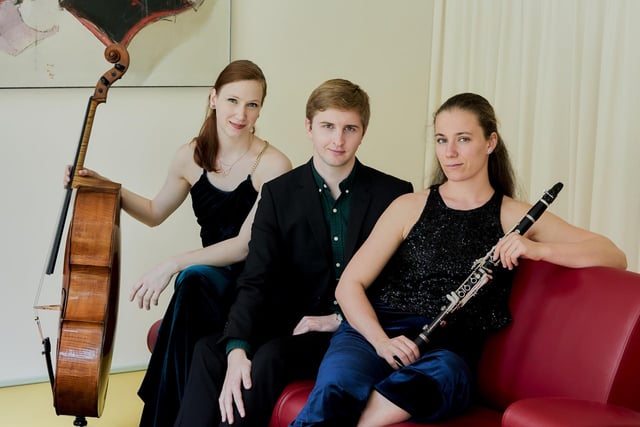 Delphine Trio - clarinet, cello and piano - to play in Crediton
