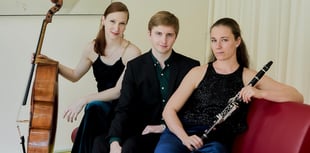 Delphine Trio - clarinet, cello and piano - to play in Crediton
