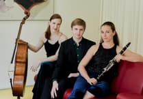 Delphine Trio - clarinet, cello and piano - to play in Crediton