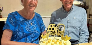 Pam and Mervyn celebrate their 65th wedding anniversary