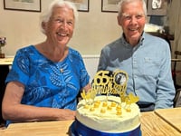 Pam and Mervyn celebrate their 65th wedding anniversary