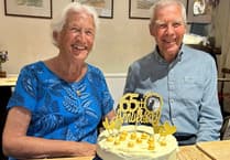Pam and Mervyn celebrate their 65th wedding anniversary
