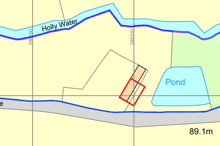 Location of barn off Mill Lane