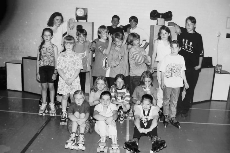 Children who attended a roller disco at Lords Meadow Leisure Centre in August 1994. DSC00044