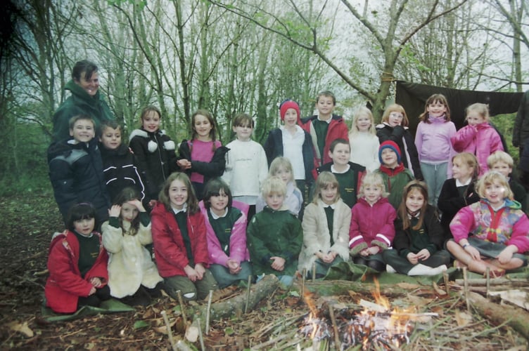 Copplestone Primary School at a forest school in November 2005. DSC00127